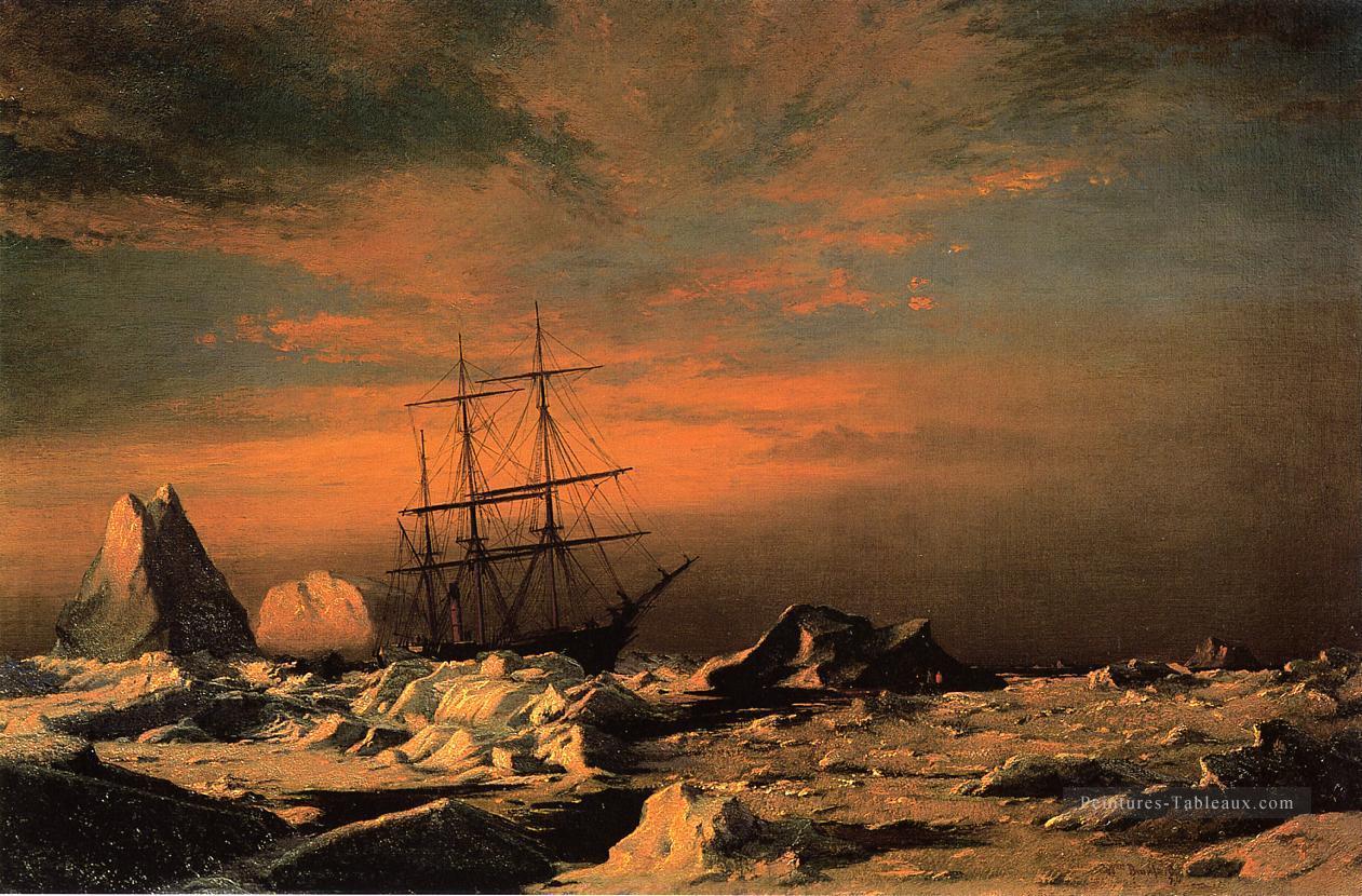 Les habitants de la glace observent les envahisseurs William Bradford Peintures à l'huile